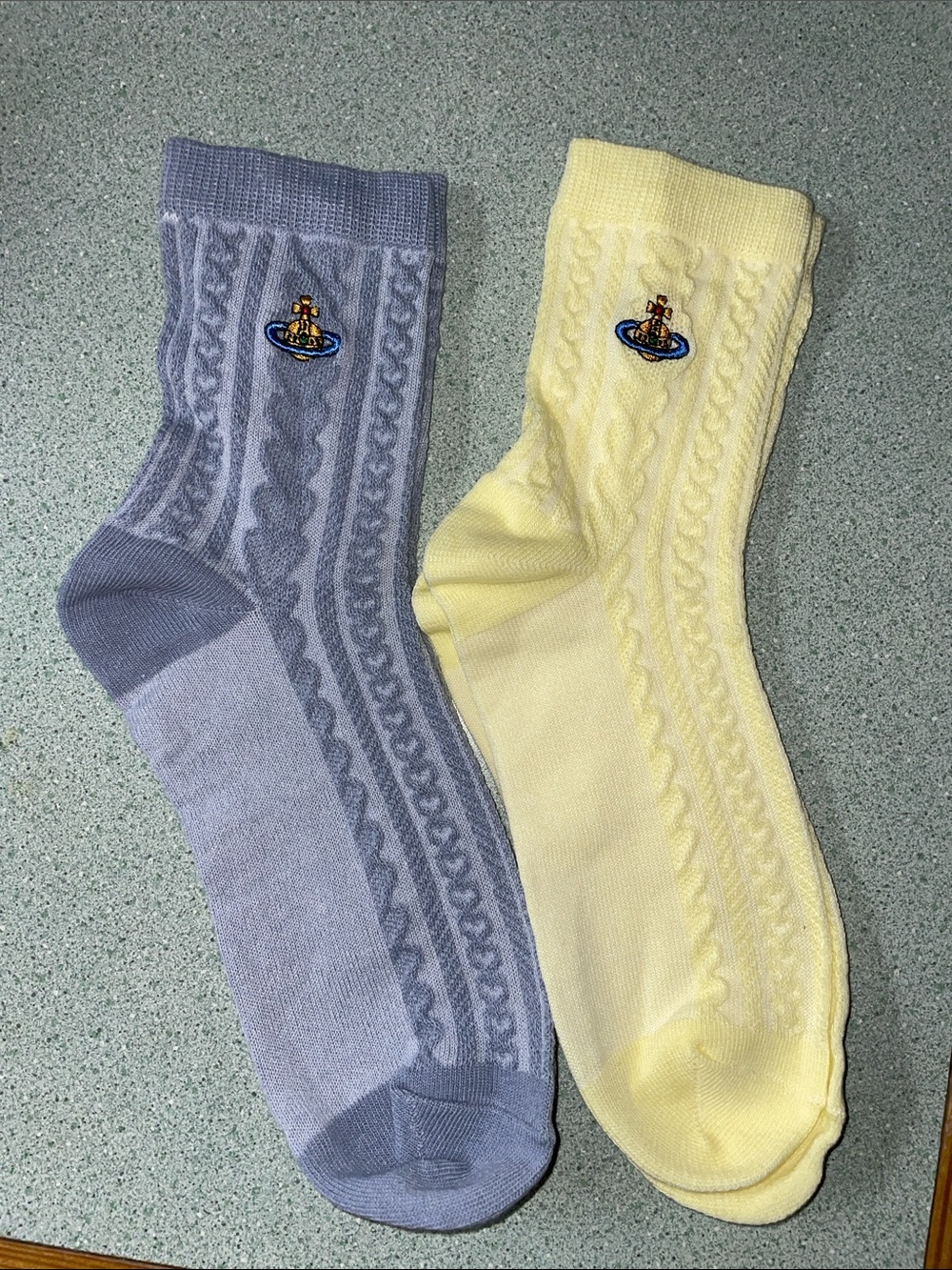 Vivienne Westwood cable-knit socks, 2 pairs, new
